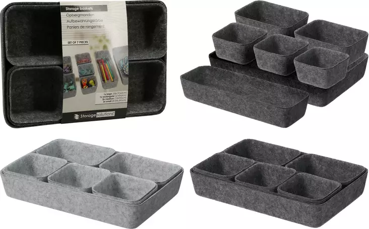 Säilytyskori Setti 7 osainen - Laatikot - 8721037611442 - 1