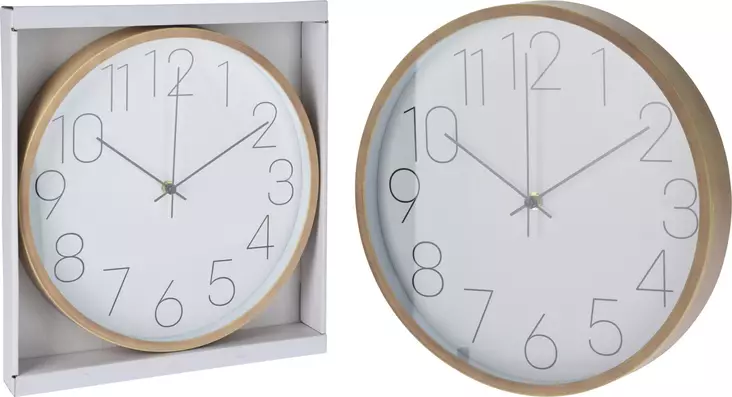 Seinäkello Puukuosi 305 x 40 mm - Seinä- ja pöytäkellot - 8721037038232 - 1