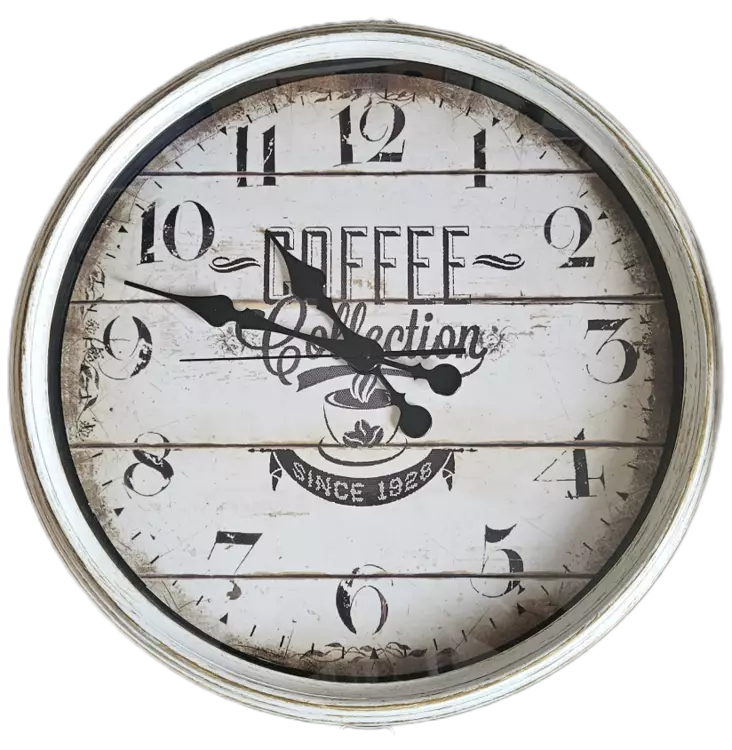 Seinkelloä Coffee koko 50 * 6cm - Seinä- ja pöytäkellot - 6438506011802 - 1