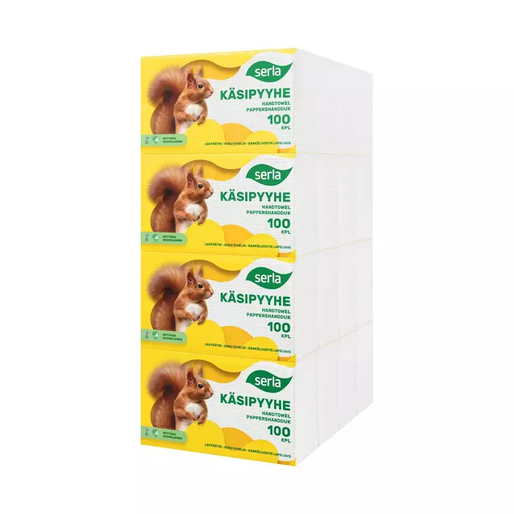 SERLA LIUSKEPAPERIKOLLI 16X100KPL - Talouspaperit - 6414301091652 - 1