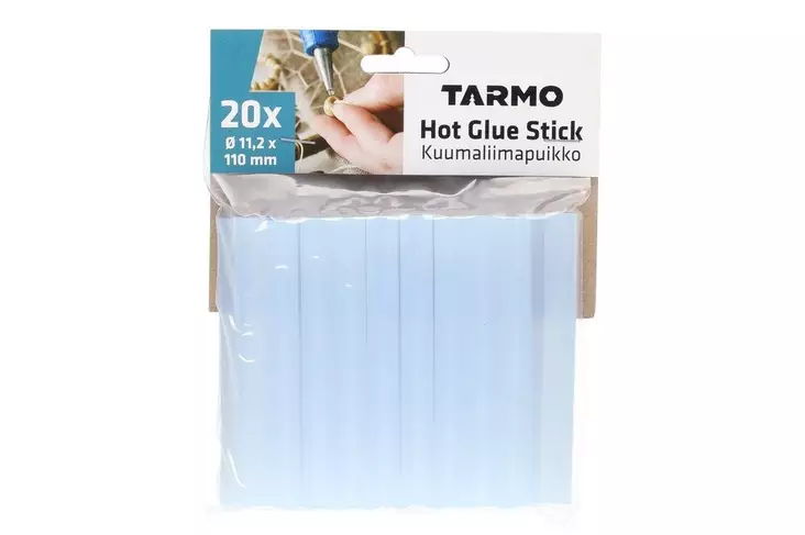 Tarmo kuumaliimapuikko 11X100 mm 20 kpl - Liimaus- ja teippausvälineet - 6410416506012 - 1