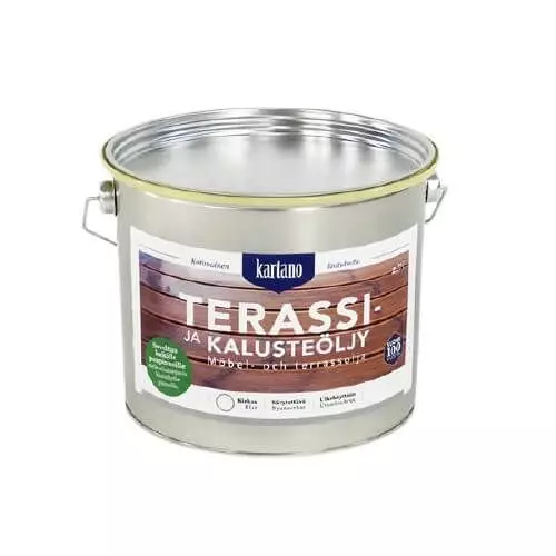 Terassi- ja kalusteöljy 2,7L kirkas - Puuöljyt ja terassin käsittely - 6438168098012 - 1