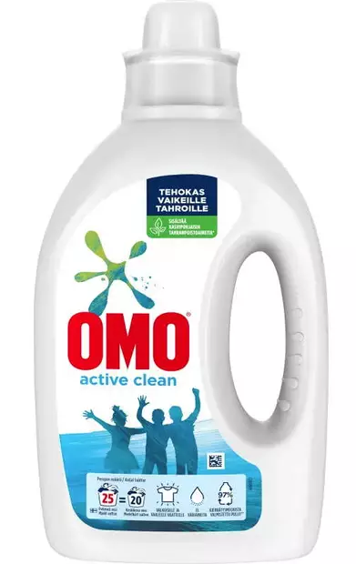 OMO ACTIVE CLEAN 1L - Pyykinpesuaineet  - 8710447330753 - 2