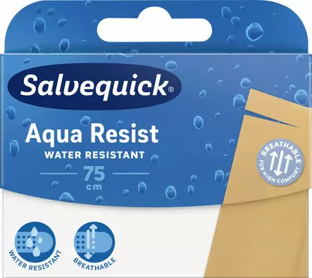 Salvequick Aqua Resist leikatt muovilaastari 75 cm - Ensiaputuotteet - 7310615062243 - 1