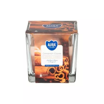 Aura Tuoksulasikynttilä Cinnamon - Pöytäkynttilät ja tuoksukynttilät - 5906927062303 - 2