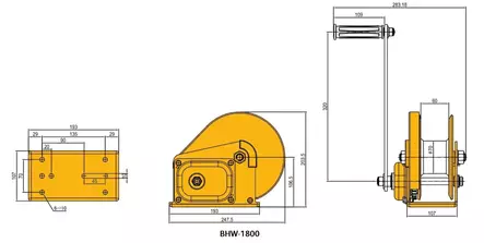 AUTOMAATTIVINSSI 1800 LB - Veneen kuljetus - 6438152018033 - 2