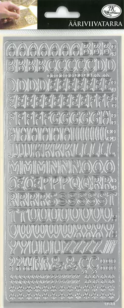 ÄV-TARRA KIRJAIMET hopea - Tee-se-itse DIY - 6417715093113 - 2