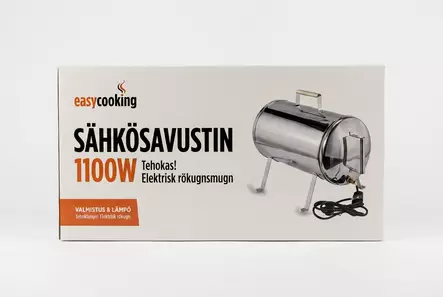 Easy Cooking Sähkösavustin S/S 1100W,18" - Grillit ja savustimet - 6430050627133 - 2