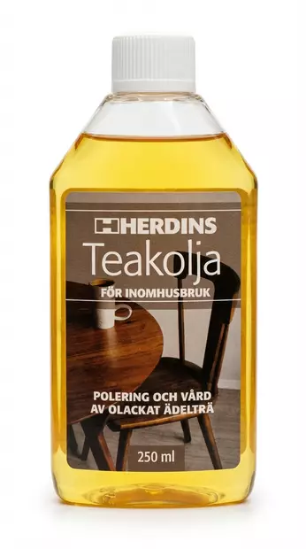 Herdins Tiikkiöljy sisäkäyttöön 250ml - Puuöljyt ja terassin käsittely - 7311771042513 - 1