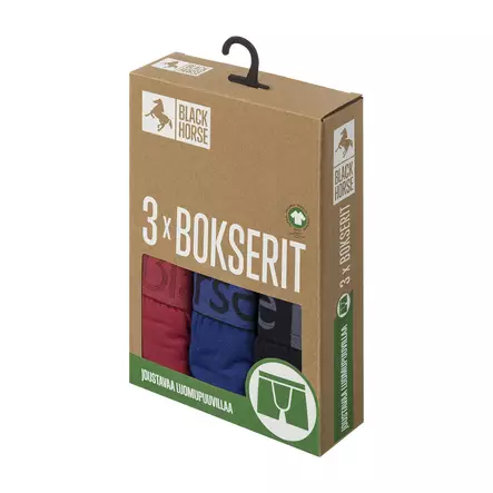 Joustava Puuvilla Boxeri X3 M - Miesten pitkät alushousut ja kerrastot - 7029340106343 - 2