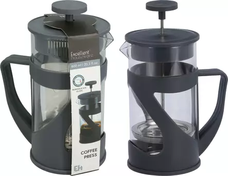 Kahvin Pressopannu 600 ml - Teetarvikkeet ja kahvitarvikkeet - 8721037841023 - 1
