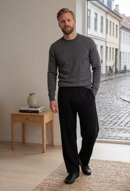 M.trikoo salihousut Basic L black - Miesten college-ja verryttelyhousut - 6419285585883 - 1