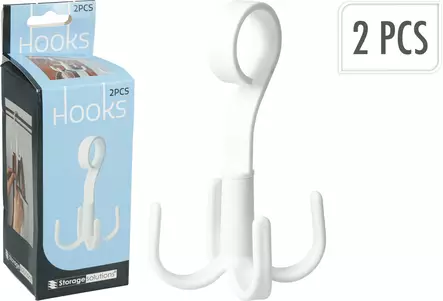 Naulakkokoukku setti 2-osainen - Ripustuskoukut - 8721037795043 - 1