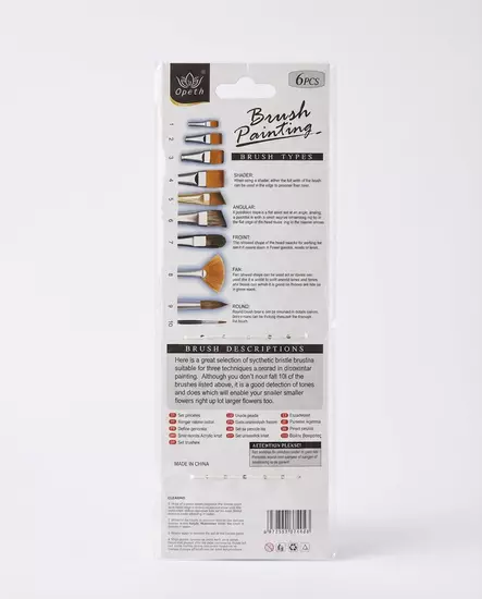 Sivellinsetti, 6 kpl, 22-24cm - Taiteilijatarvikkeet - 6438506017453 - 2