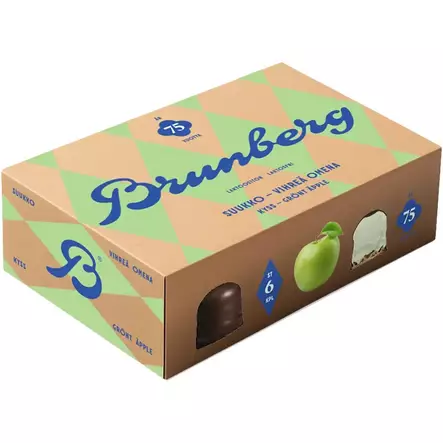 VIHREÄ OMENA SUUKKO 6KPL 150G L - Suklaat ja konvehdit - 6436000094413 - 1