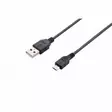 MOBIA DATAKAAPELI MUSTA MICRO USB 1 METRI - Muut puhelintarvikkeet - 6430035340453 - 1