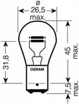 OSRAM POLTIN 12V P21/5W 2KPL/PKT - Auton polttimot - 4050300925523 - 1