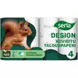 Serla talouspaperi 4 rl kuvioitu - Talouspaperit - 6414301029273 - 1