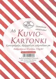 Kuviokartonki A6 Raita punainen 10ark - Joulukorttiaskartelu - 6417715040353 - 1