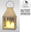 Lyhty 3 Led kynttilällä valkoinen - LED lyhdyt - 8721461102363 - 1