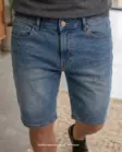 M. Lycra farkku Shortsi 2XL denim - Miesten shortsit - 6419285668883 - 1