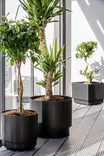 Orthex Paulina altakasteluruukku Ø 25 cm – musta - Kukkaruukut ja -amppelit - 6411760483653 - 3