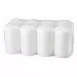 Pöytäkynttilä 5 X 7 cm 8-pack valkoinen - Kynttilänjalat ja tuikkukipot - 4740302751113 - 1