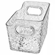 Säilytyslokerikko 12 × 10 × 9,6/12,8 cm – kirkas - Korit - 6438506026813 - 1