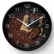 Seinäkello Kahvi 30 cm musta kehys. - Seinä- ja pöytäkellot - 6438506011673 - 1