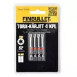 Torx-kärjet 4 kpl 1/4" T30x50 mm - Ruuvauskärjet - 6438152033593 - 4