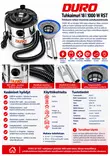 Tuhkaimuri DURO 18L 1000W RST - Nuohous ja tuhkaimurit - 6438168097633 - 2
