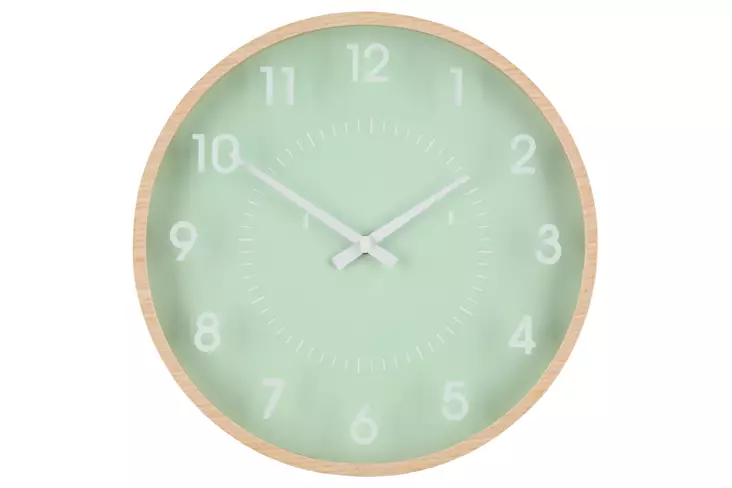4Living Seinäkello 33 cm Mint vihreä - Seinä- ja pöytäkellot - 6410413259713 - 1