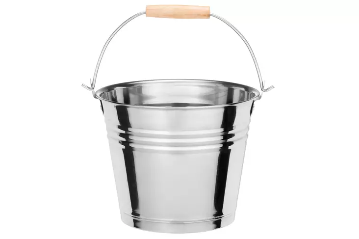 4Living Saunasanko terästä 6 L - Saunakiulut ja -kauhat - 6410416301563 - 1