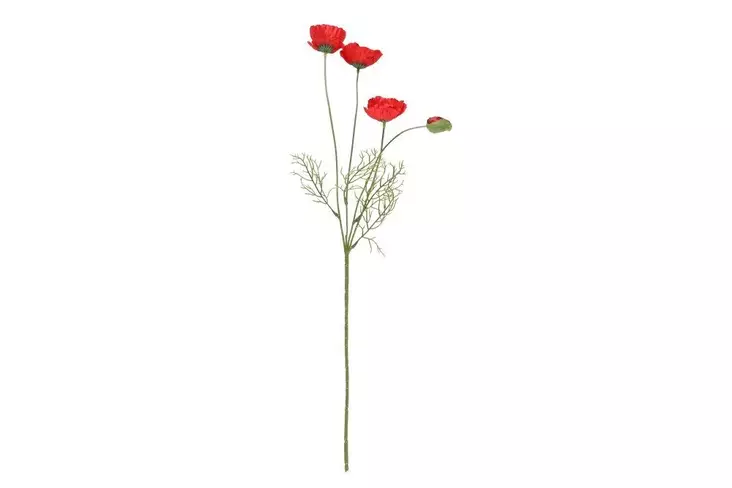 4Living Unikko mini oksa punainen - Tekokukat ja -kasvit - 6410416442723 - 1