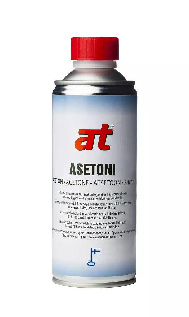 AT Asetoni 0,4 L - Maaliohenteet - 6416631070413 - 1