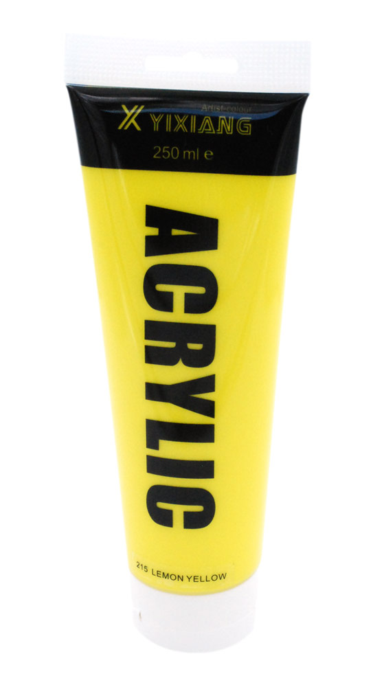 Akryyliväri 250ml keltainen - Taiteilijatarvikkeet - 6420616790753 - 1