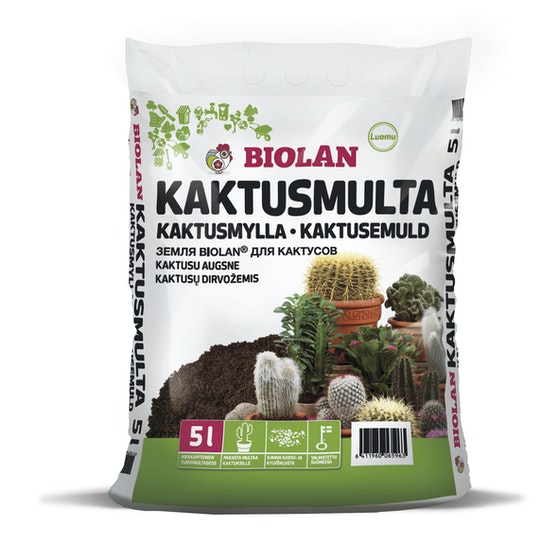 BIOLAN KAKTUSMULTA 5L - Sisäkasvimullat - 6411960065963 - 2