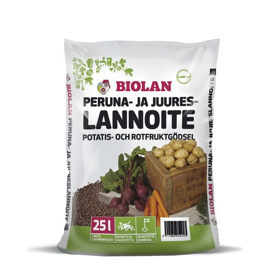 BIOLAN PERUNA JA JUURESLANNOITE 25L - Puutarhakateaineet - 6411960054493 - 2