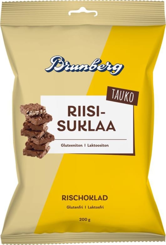 BRUNBERG TAUKO RIISISUKLAAPUSSI 200G G,L - Suklaat ja konvehdit - 6436000181113 - 1