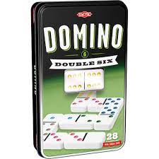 Domino Double 6 metallilaatikossa - Pöytä- ja lautapelit - 6416739539133 - 1