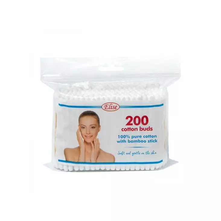 ELISE VANUPUIKKO BAMBUVARSI 200KPL - Vanut, vanulaput ja -puikot - 4742002005053 - 1