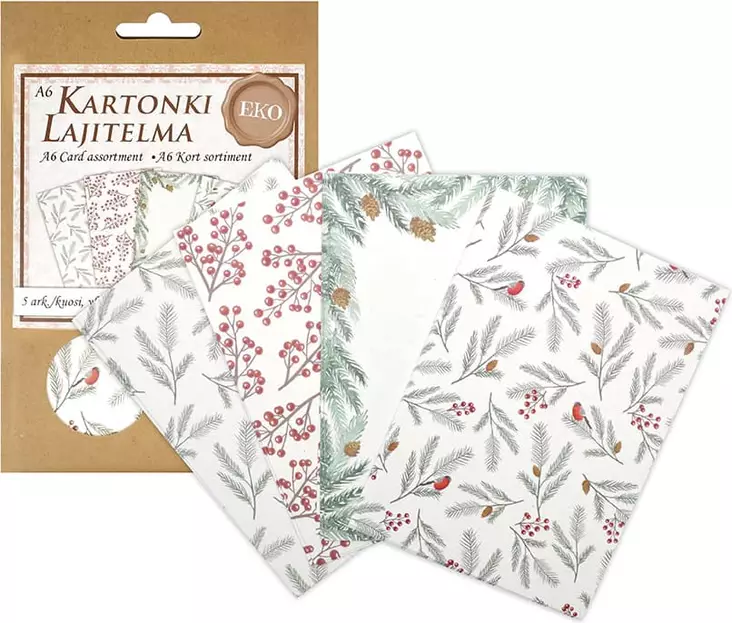 Eko A6 kartonkilajitelma Havut 20ark - Tee-se-itse DIY - 6417715056033 - 1