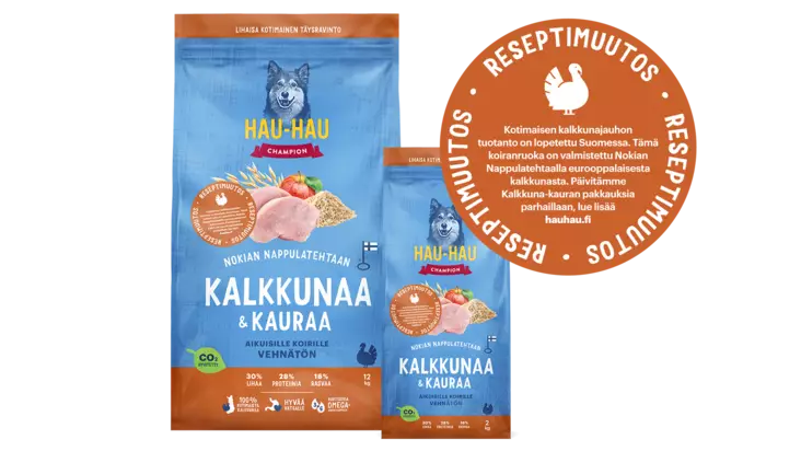 HHC Kalkkunaa ja kauraa 12 Kg - Koiran märkäruoat - 6438554000513 - 1