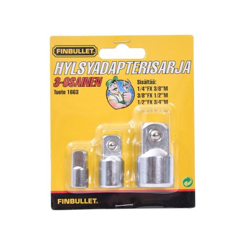 HYLSYADAPTERIT 3 KPL - Hylsyavainsarjat - 6438152016633 - 1