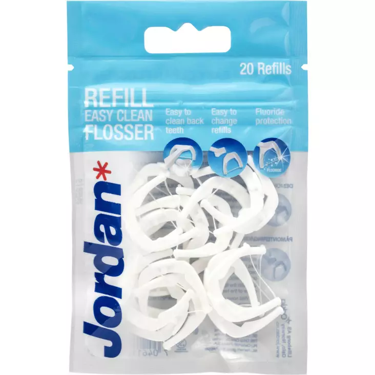 Jordan 20kpl Easy Clean Flosser refill täyttöpakkaus - Suunhoito, hammastahnat ja -harjat - 7046110073513 - 1