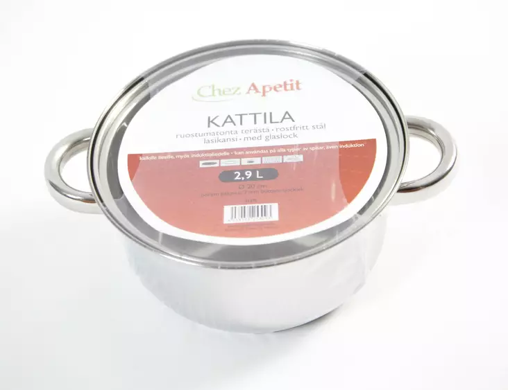 KATTILA 2,9 L LASIKANNELLA - Kattilat ja -sarjat - 6438159253093 - 1