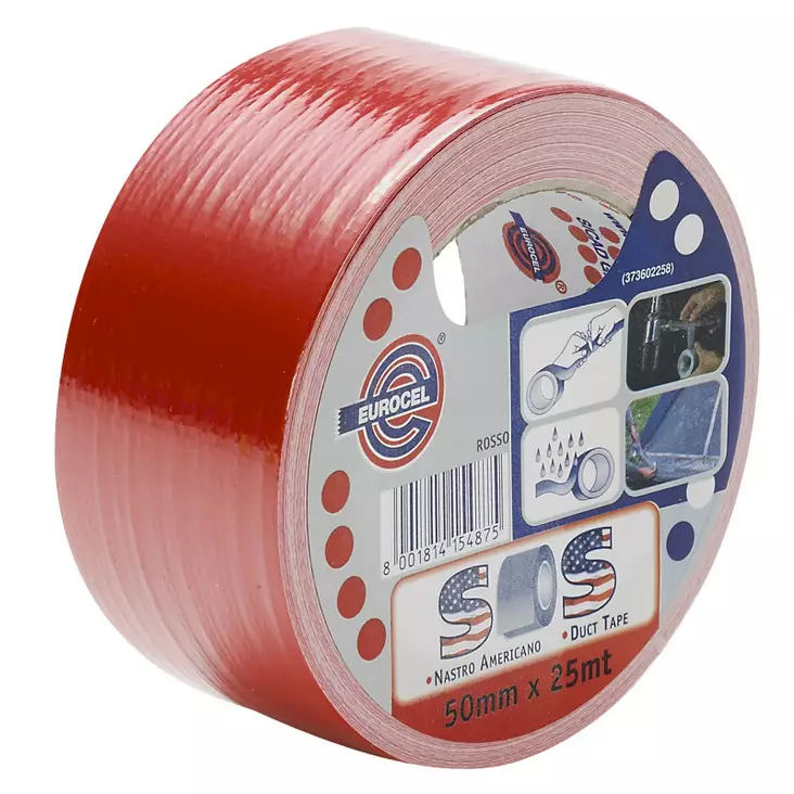 KORJAUSTEIPPI 50MM X 25M PUN. - Ilmastointiteippi - 8001814000073 - 1