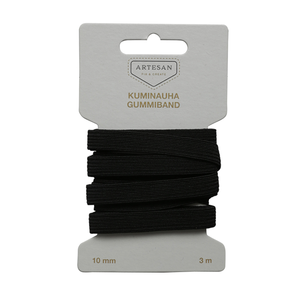 KUMINAUHA 10 MM 3 M MUSTA - Kuminauhat - 6420615040033 - 1