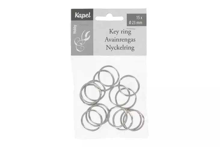 Kapel Avainrengas 15 kpl 23 mm - Tee-se-itse DIY - 6410413222373 - 1