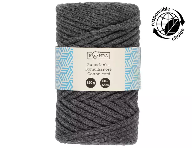 Kehrä Punoslanka tummanharmaa 250 g - Käsityötarvikkeet - 6410413173033 - 1